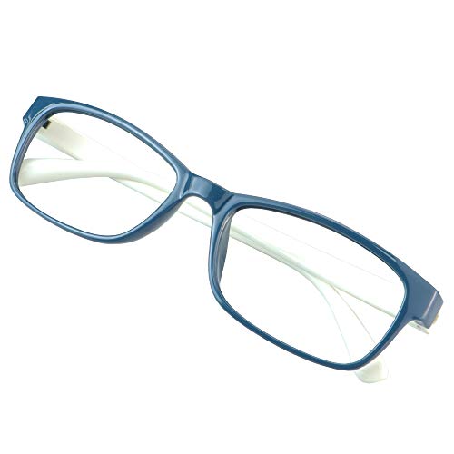 Crazy Deals Blue Light Blocking Glasses for Women, Anti Eyestrain, Computer Reading, TV Glasses, Stylish Oval Frame, Anti Glare (Blue, +0.50 Magnification)