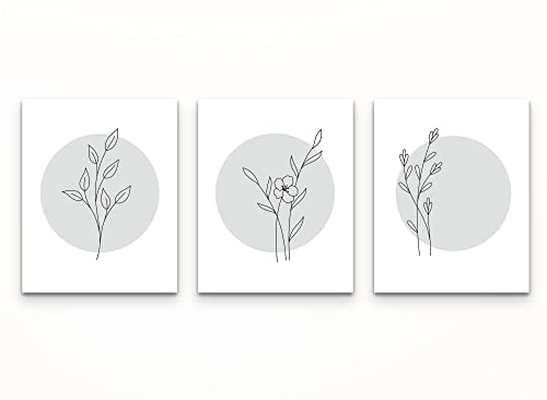 Arte moderno minimalista de líneas florales, impresiones florales, impresiones botánicas, arte de pared de flores, arte de pared de plantas, impresiones minimalistas de flores, impresiones de flores