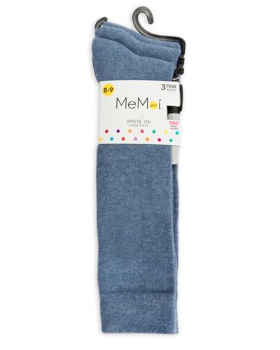 MeMoi Write On Camp Kids Cotton Blend Knee High Socks 3-Pack4