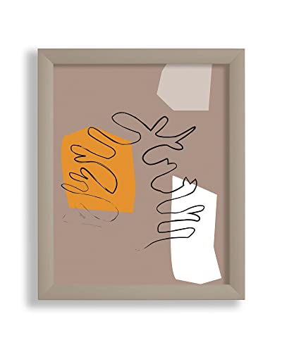 Cadre photo Arne cadre mural gris clair 45x63 cm pour affiche et poster
