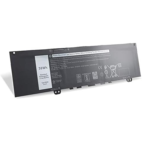 NATNO F62G0 Laptop Battery Replacement for Dell Inspiron 13 7000 2-in-1 7373 7370 7380 7386 5370 P83G P83G001 F62GO RPJC3 0RPJC3 39DY5 039DY5 [11.4V 38Wh 3166mAh] Cover