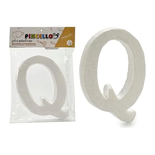 Pincello S3607147 Letra Q Poliestireno, Materiales Varios, Multicolor, Talla Única