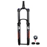 Tamaño: tubo cónico de 1-1/2'' sin rosca, tubo de dirección de 39,8 mm, longitud de 300 mm, máximo para neumáticos 700x45C o neumáticos 26/27,5/29x2,1''.