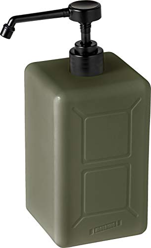 003306 MOLDING ALCOHOL DISPENSER 1000ml アルコールディスペンサー 1000ml ミリタリーテイスト アウトドア キャンプ カーキ 詰め替えボトル 容器 消毒液入れ