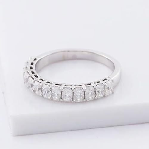 Bague de fiançailles moissanite, cadeau pierre de naissance d'avril - 4