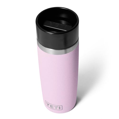 Image of YETI Rambler 16 oz Travel Bottle, Stainless Steel, Vacuum Insulated with Leakproof Commuter Cap, Cherry Blossom