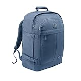 Mochila de cabina: con 3 compartimentos principales con cremallera y cierre, incluyendo bolsillo para documentos, accesorios de organización y bolsillo para tecnología, incluyendo 2 compartimentos con cremallera. Tejido de poliéster reciclado 600D de alta resistencia, duradero, resistente a la lluvia y reciclable.
