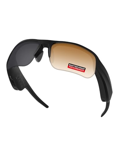 Image of PRO+ Polycarbonate Non-Polarized Replacement Lenses & Nose Pads for BOSE Tempo BMD0011 Sunglasses - Brown Gradient Grey Photochromic