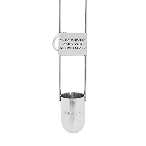 BAOSHISHAN NO.5 Zahn Cup Viscosity Cup #5 Dip Type 44ml Stainless Steel Viscometer