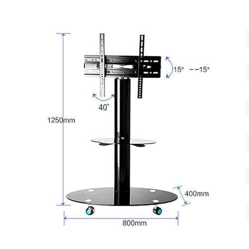 Soporte rodante para TV de 32 a 65 pulgadas con ruedas miniatura 2