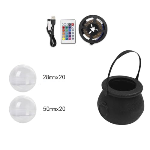 Caldero negro Halloween para recuerdos de invitados y regalos divertidos en fiestas de adultos 7