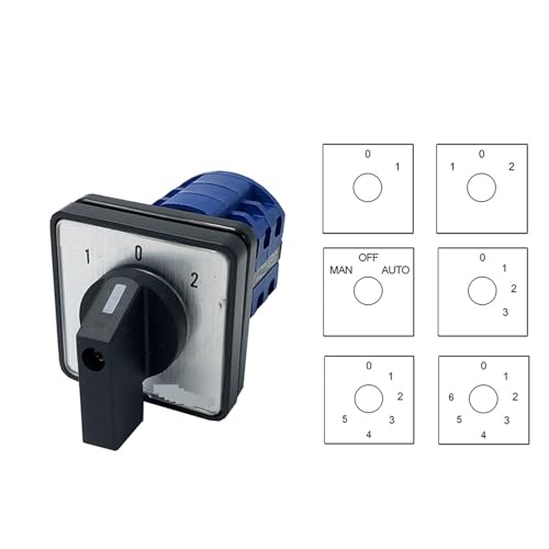 Interruptor de leva conmutador rotatorio tripolar 20A LW28-20 de 4 posiciones 3