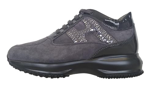 HOGAN scarpe donna interactive HXWOONOY75XPPPZ353 pois TG.35.5 grigio