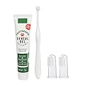 Pet Dog Toothbrush Cat Finger Toothbrush Toothpaste 360° Teeth Cleaning Fresh Breath Kit Beef Flavor Dog Plaque Removal Health Supplies