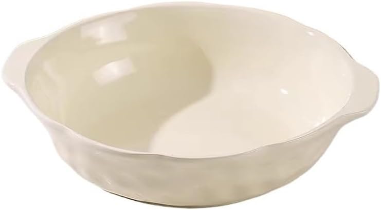 Bowls For Soup, Bowl with Handle, 1500ml Ceramic Embossed Pattern Large for Soups, Stews, Pasta