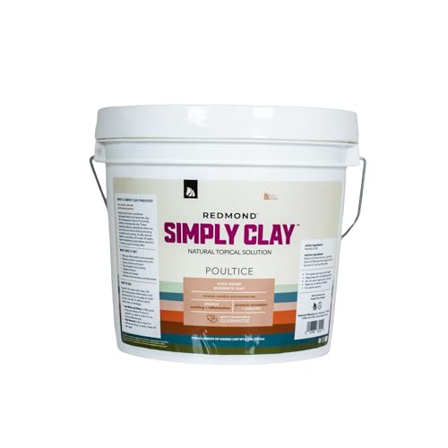 REDMOND Red Edge Equine Poultice (Simply Clay) Natural Soothing Clay for All Horse Breeds