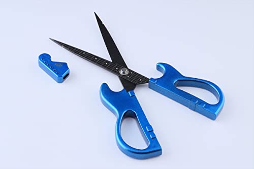 Stratocaster Electric Guitar Scissors With Stand And Cap, Metallic Blue - Fluorine Coating, Japanese Stainless Steel - Made In Seki Japan #TOP2