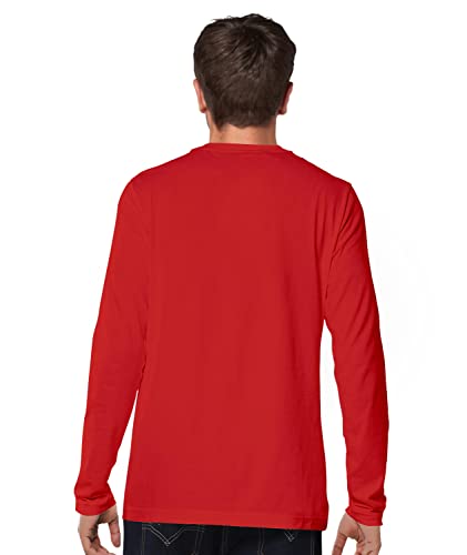 Image of Cricmarket Mens Plain 100% Cotton Round Neck Full Sleeves Multicolour T Shirt. Casual, Trendy, Stylish Tshirts and Tops