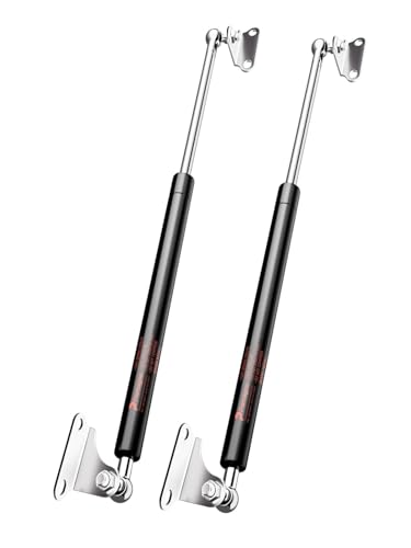 PAMAGOO Ammortizzatori a gas da 63,5 cm, 15,9 kg, molla a gas 155 N con supporti di tipo L per armadi TV, scatole dei giocattoli, coperchio per porta del cane e altre attrezzature medie, solo per pesi