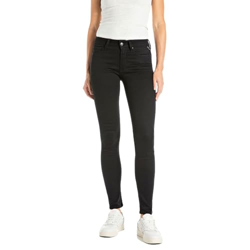 Jeans Replay Wh689 noir résout le problème de la coupe femme 29W 32L