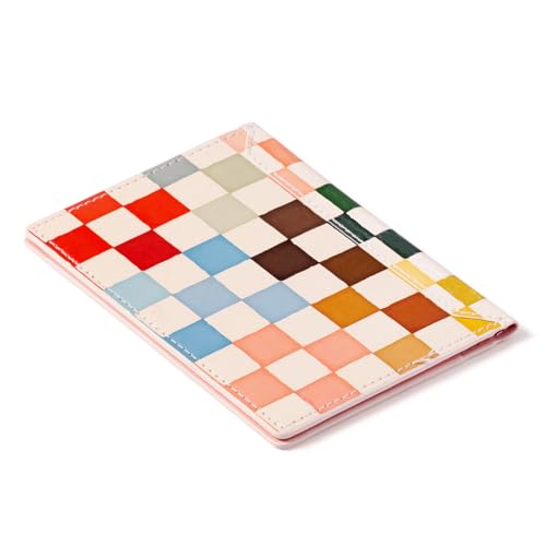 Eccolo Passport Cover Case - Premium Faux Leather, Checkered Design, 5.5x4 inches, Lightweight Travel Essential with Boarding Pass Holder Flap - Chic & Stylish Gift for Travelers4