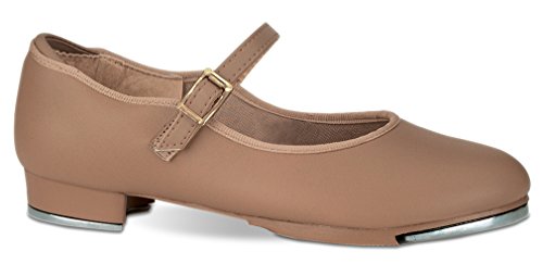 Danshuz Girl's Value Strap Tap Buckle Tan Flats 13.5 M - Main Image
