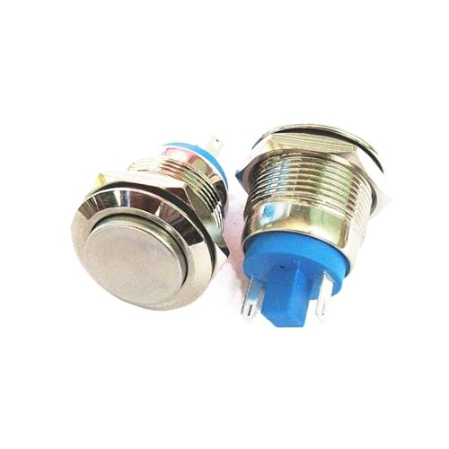 Interrupteur de réinitialisation 19mm étanche à bouton plat JYL19GY - 2