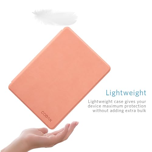 Image of CoBak 6.8 inch Case, not for iPad(072202) | PU Leather Smart Cover, Auto Sleep and Wake, Lychee Pink