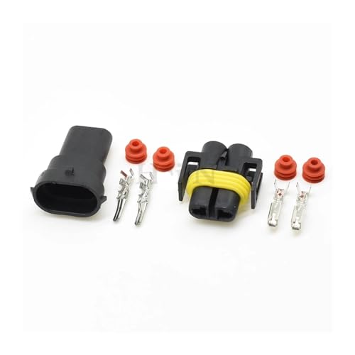 2-pin 1sets DJ7028Y-2.8-11/21 Male and female for H11 fog lamps and xenon lamps 12124817/12124819 miniatura 3