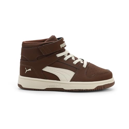 Image of PUMA Kids' Rebound Layup Mid Hook and Loop Sneakers