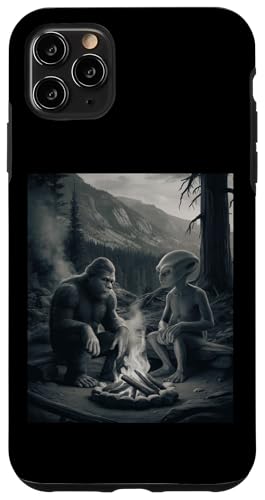 Bigfoot and Alien Campfire Adventure - Nature Hiking Tee X}zP[X iPhone 11 Pro Max p
