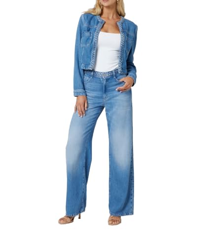 GUESS womens Eco Wide Leg Braided