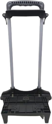 Carrinho Universal para Mochila Escolar com 2 hastes e trava – evita peso nas costas, ajustável e resistente, ideal para rodinhas, mochila infantil e escolar. Cor preta