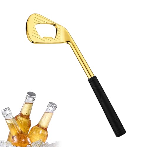 1pc Golf Club Shaped Bottle Opener Unique Golden Beer Opener For Golf Lovers, Golf Gifts & Funny Golf-Gifts, Happy Gilmore Golf-Accessories, Beer Bottle Openers Perfect Kitchen Tool For Parties Golden