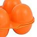 Reusable Plastic Egg Carton 4 Count Portable Shatterproof Egg Holder for Camping Travel Outdoor Picnic Secure Storage Container