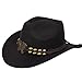 Bohemian Style Hat Band for Cowboy Hat Adjustable Butterfly Charm Fedora Panama Strap Belt Replacement Hat Jewelry for Women Men Cowgirl Straw Beach Cap, Bronze
