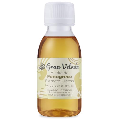Gran Velada - Aceite de Fenogreco 100ml | Extracto Vegetal Nutritivo Reafirmante y Regenerador | Ideal para Cosmética Natural DIY Corporal Tratamientos de Firmeza y Elasticidad