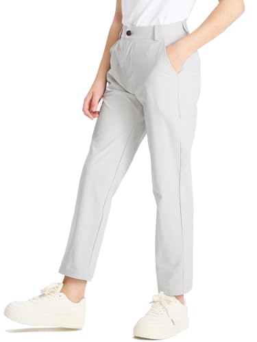 DEVOROPA Youth Boy's Golf Pants Quick Dry Athletic Chino Flat ...