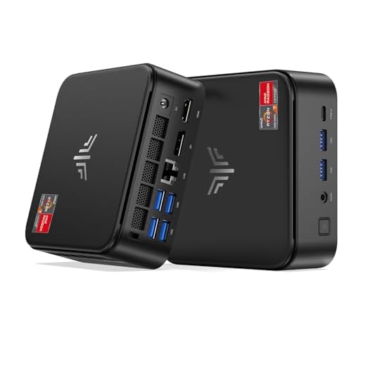 E3B Mini PC 32 Go DDR4 512 Go SSD, Ryzen 7 5825U(Jusqu'à 4,5 GHz,8C/16T) Micro Ordinateur Bureau, AMD Radeon RX Vega 8 PC pour Bureau/Home Cinéma/Affaires/Voyage【WiFi 6/Buetooth 5,2/DP+HDMI+USB-C】