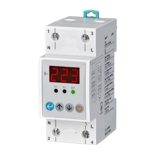 Relé de protección de voltaje contra subidas de tensión en instalaciones monofásicas