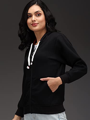 Image of eKools� Women's Fleece Winters Hoodie Sweatshirt Zipper with Pockets (Flee1 Series)