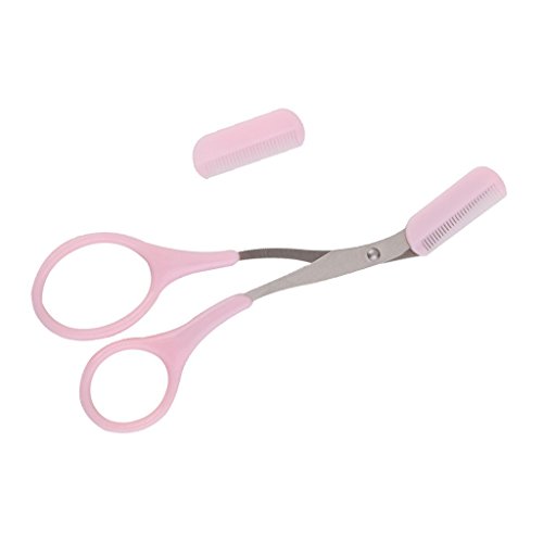 Beespring Women Eyebrow Trimmer Comb Eyelash Hair Scissors Cutter Remover Makeup Tool #TOP4