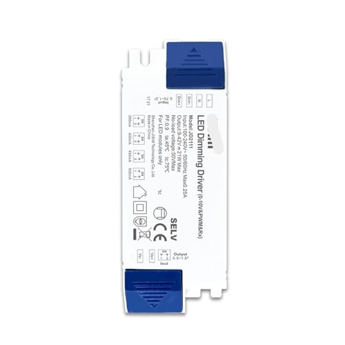 Pilote de gradation 0-10V sans scintillement pour éclairage sur rail 17W - 5