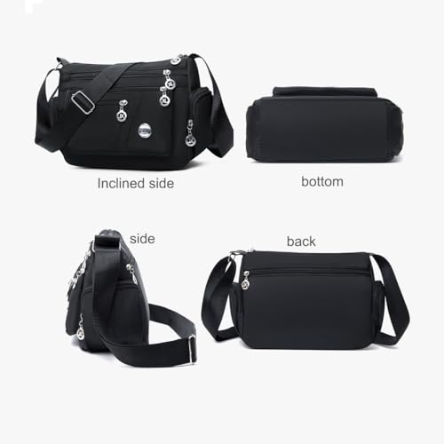 Bolso bandolera para mujer con múltiples bolsillos miniatura 3