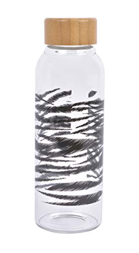 Bouteille Kenia Borosilicate avec couvercle en bambou et polypropylène 450 ml Cover