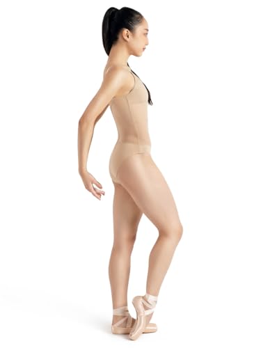 Capezio Womens Plunge Neck Mesh Midiff Leotard4
