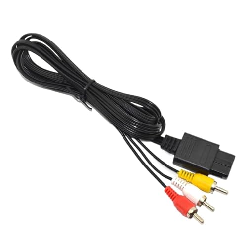 Câble vidéo AV pour GameCube SNES N64 écran noir solution RCA