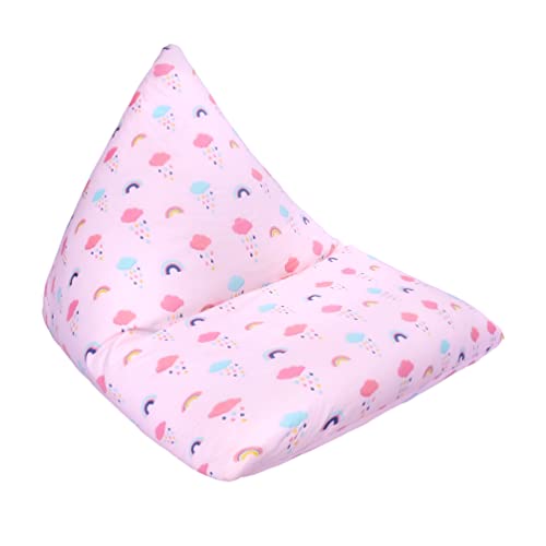 Ready Steady Bed Puf con forma de pirámide para niños, cómodo mobiliario para niños, suave y seguro para niños, sala de juegos (arco iris) Cover