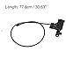 X AUTOHAUX 51237164798 Car Engine Hood Release Cable Wire for BMW X5 X6 3.0L 4.4L 2007-2014