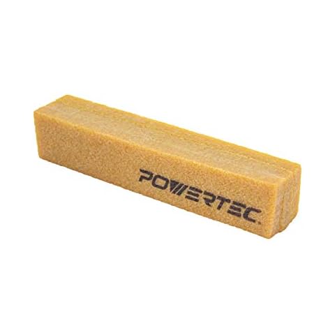 POWERTEC 71002 Abrasive Cleaning Stick for Sanding Belts & Discs 8-1/2" | Natural Rubber Eraser - Woodworking Shop Tools for Sanding Perfection Cover